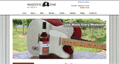 Desktop Screenshot of majesticoakwinery.com